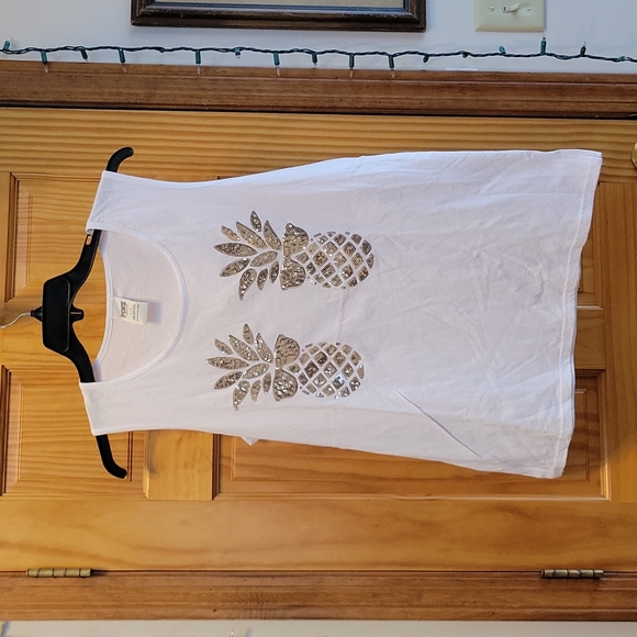 PINK sleeveless tee size large - Picture 1 of 5